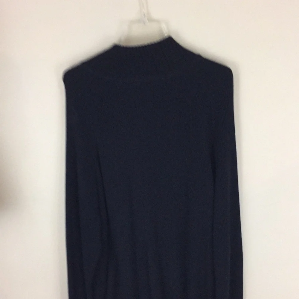 Polo Jean Company Ralph Lauren Navy Ribbed Quarter Zip Heavy Cotton Sweater XXL